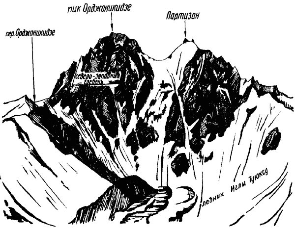 Вершины Орджоникидзе и Партизан